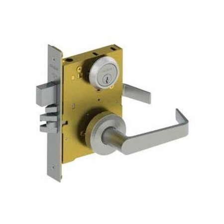 HAGER COMPANIES 3853 Grade 1 Mortise Lock - Entry Sect Us26d Wlm Full6 Scc Kd Rev 1 3853S26D000LACD